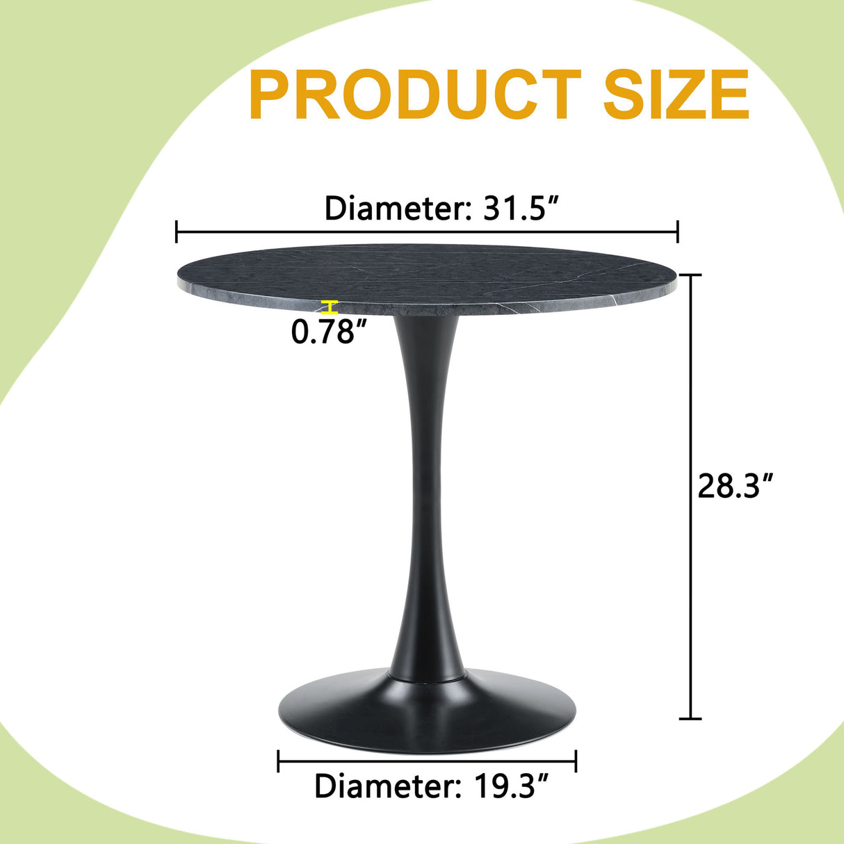 Ergonomic Round Dining Table For Kitchen