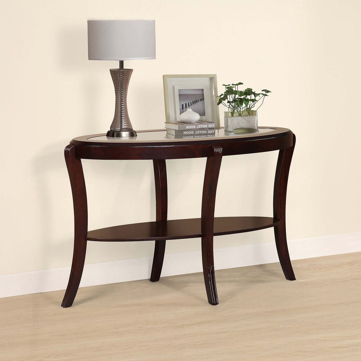 Table With Tempered Glass Shelf