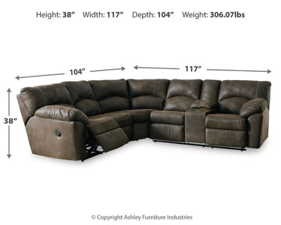Tambo 2-Piece Reclining Sectional - 27802S1