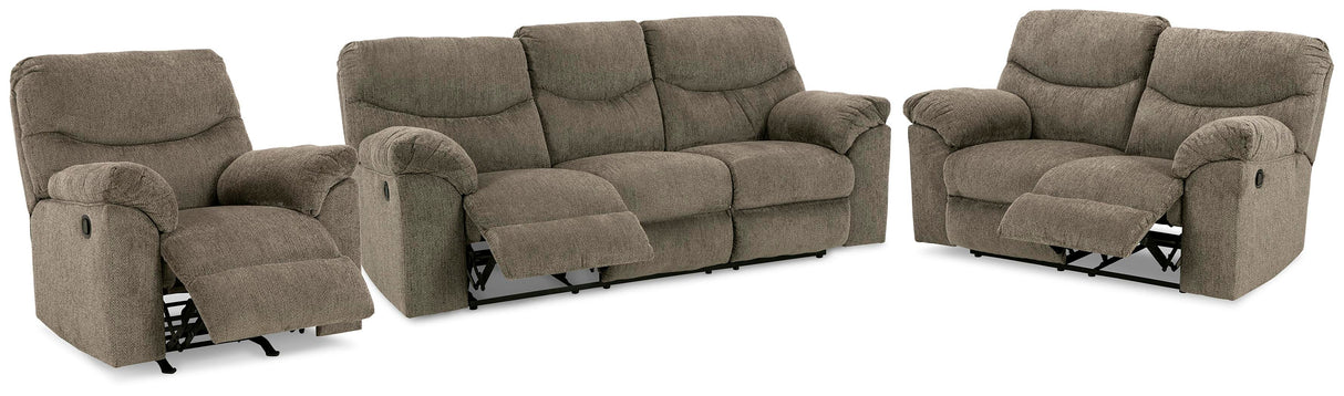 Alphons Reclining Sofa, Loveseat and Recliner - 28201U2