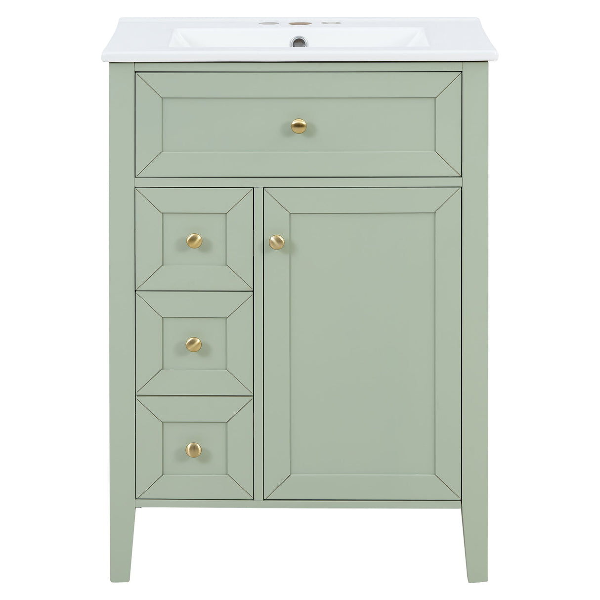 Bathroom Vanity With Sink, Soft Closing Cabinet