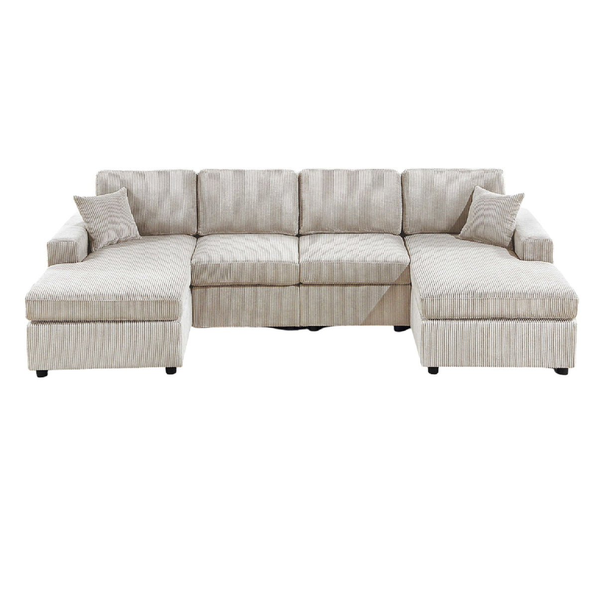 Modern Design Sectional Set With Right And Left Arm Chaise