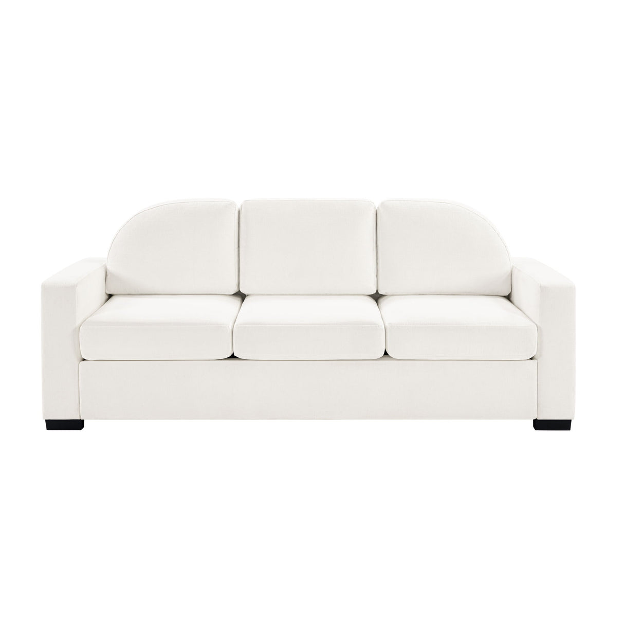 Modern 3 Seater Sofa With Curved Backrest