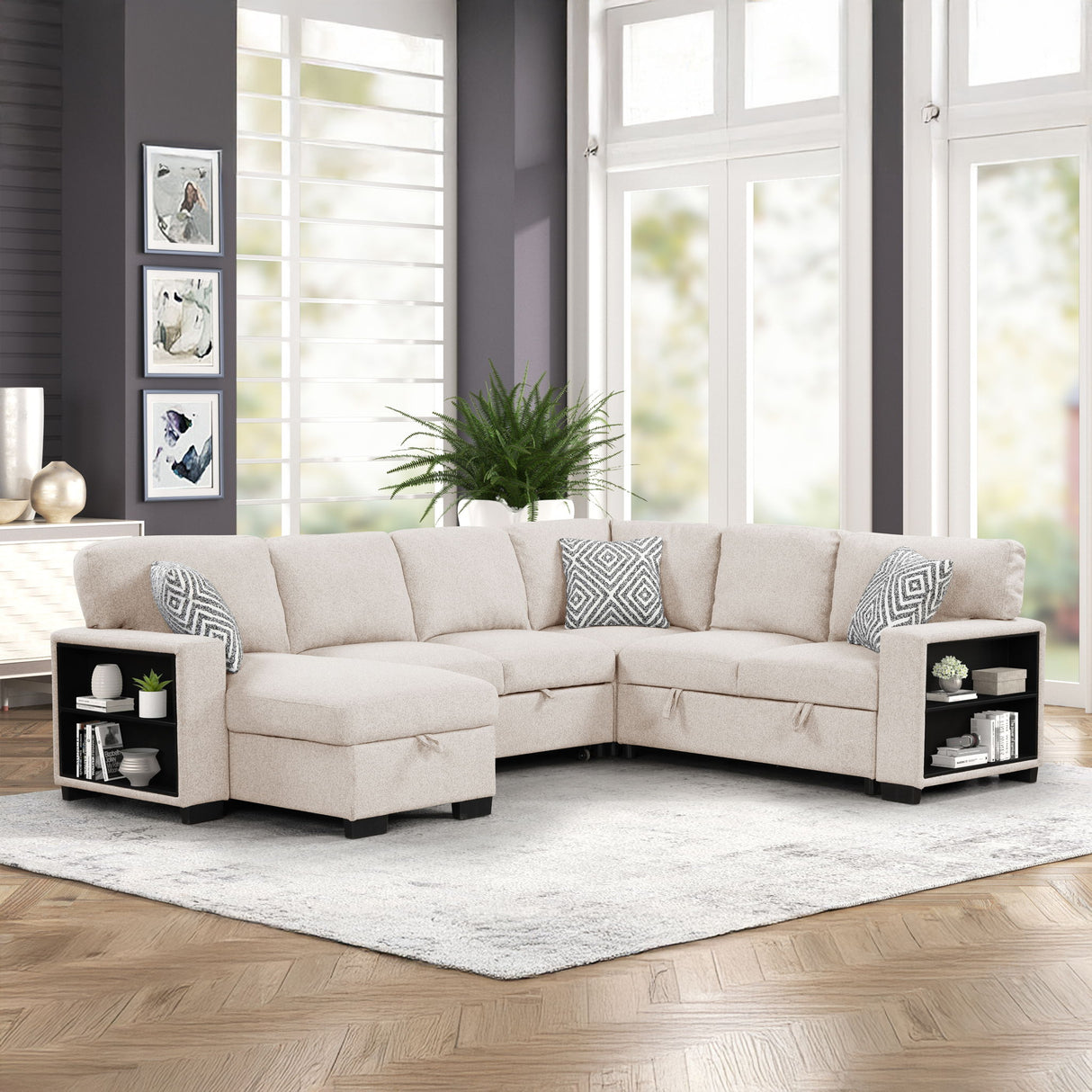 Cairo - Sectional With Pullout Sleeper