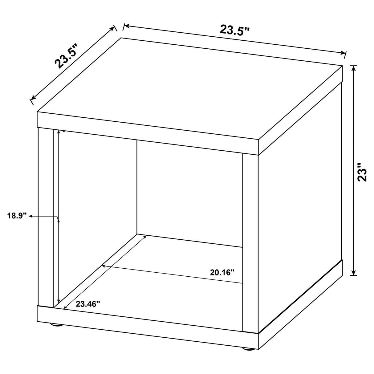 Flint - Square Table