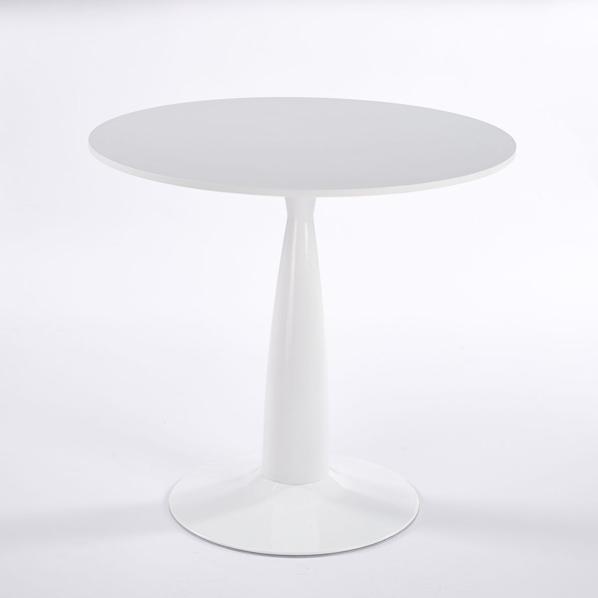 Pedestal Table, Round For Kitchen - White