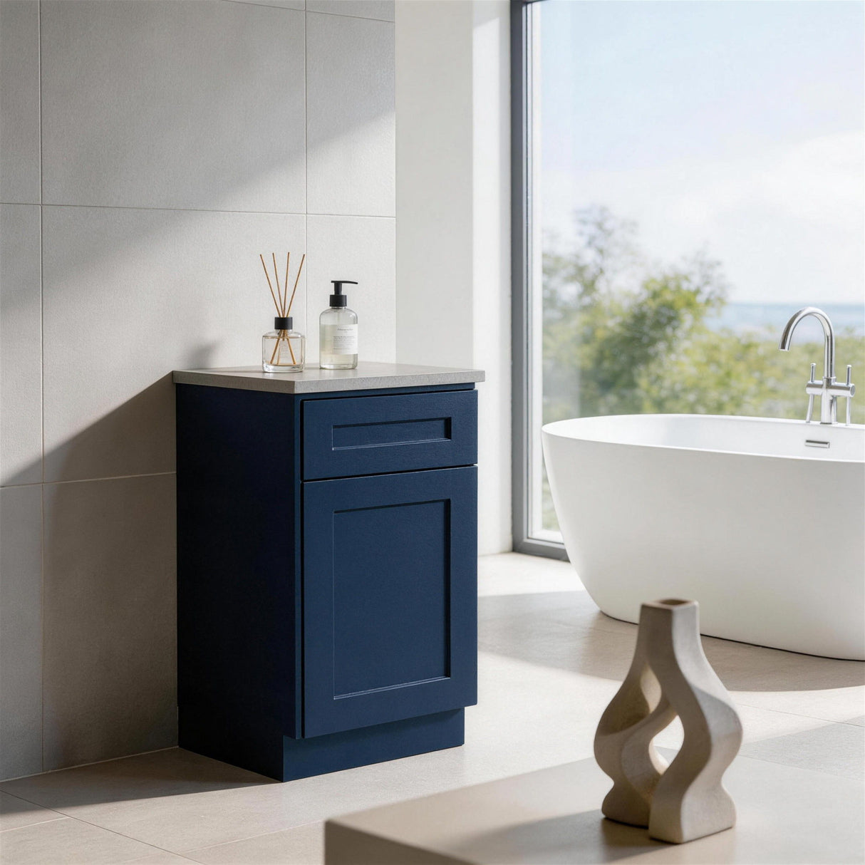 Shaker Base Cabinet & Soft-Close Door And Drawer