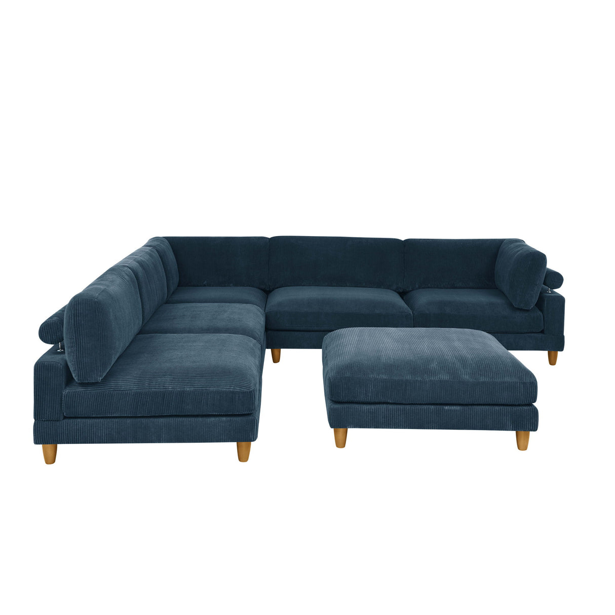 Modern Modular Sectional With Adjustable Back Support