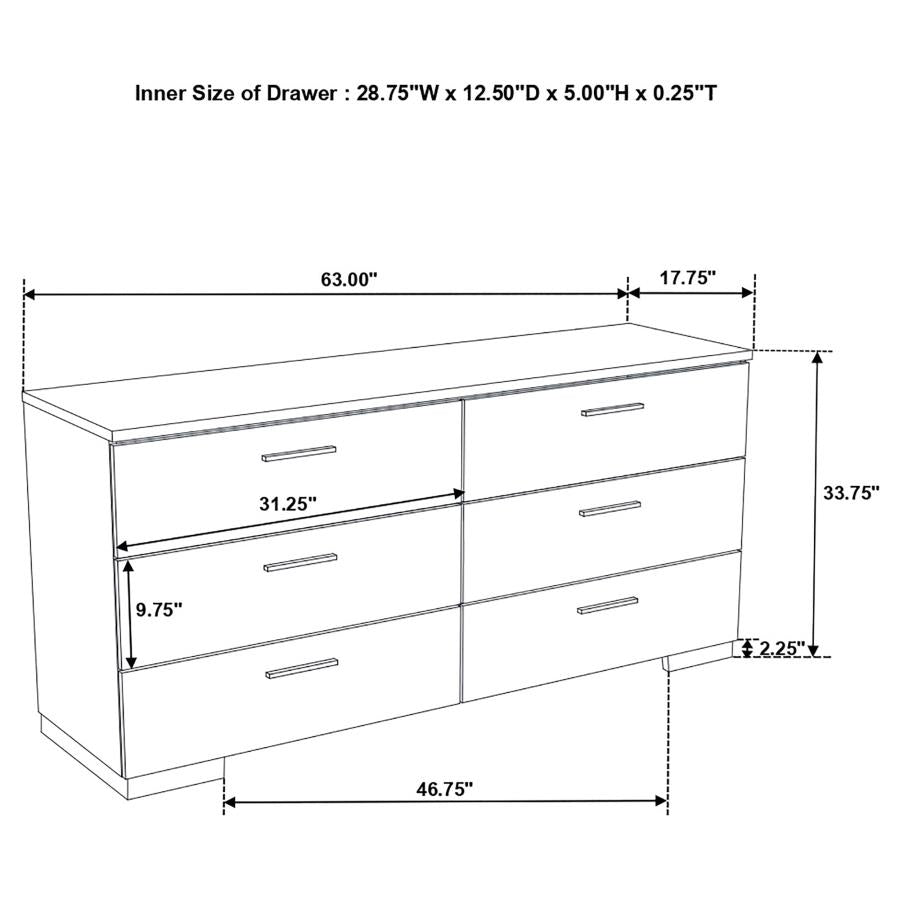 Jeremaine 4-piece Eastern King Bedroom Set White - 300345KE-S4