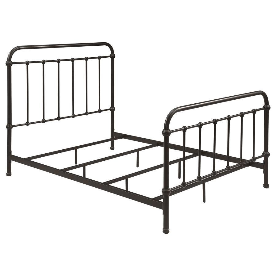 Livingston Metal Full Open Frame Bed Dark Bronze - 300399F