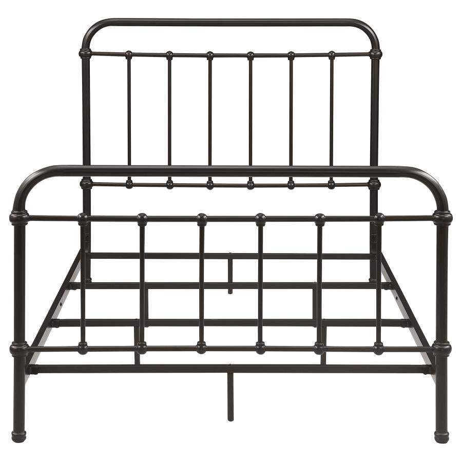 Livingston Metal Full Open Frame Bed Dark Bronze - 300399F