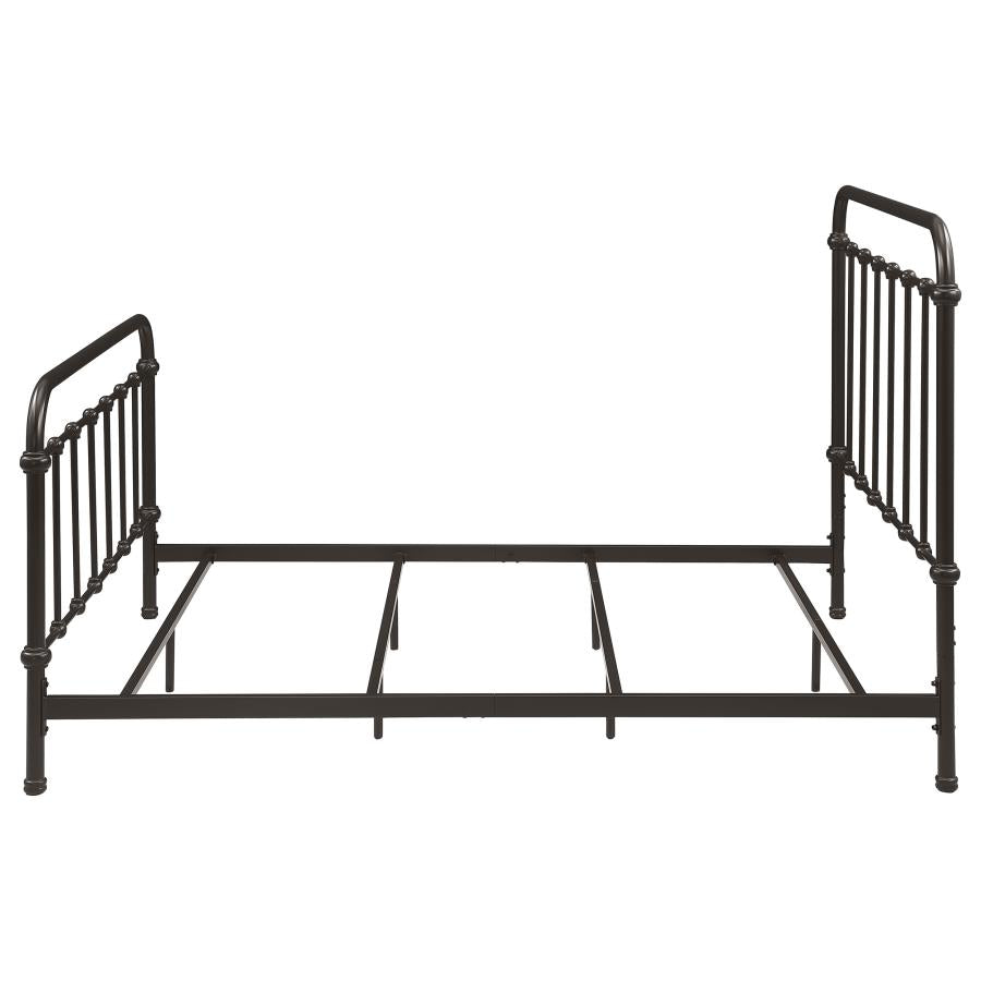 Livingston Metal Full Open Frame Bed Dark Bronze - 300399F