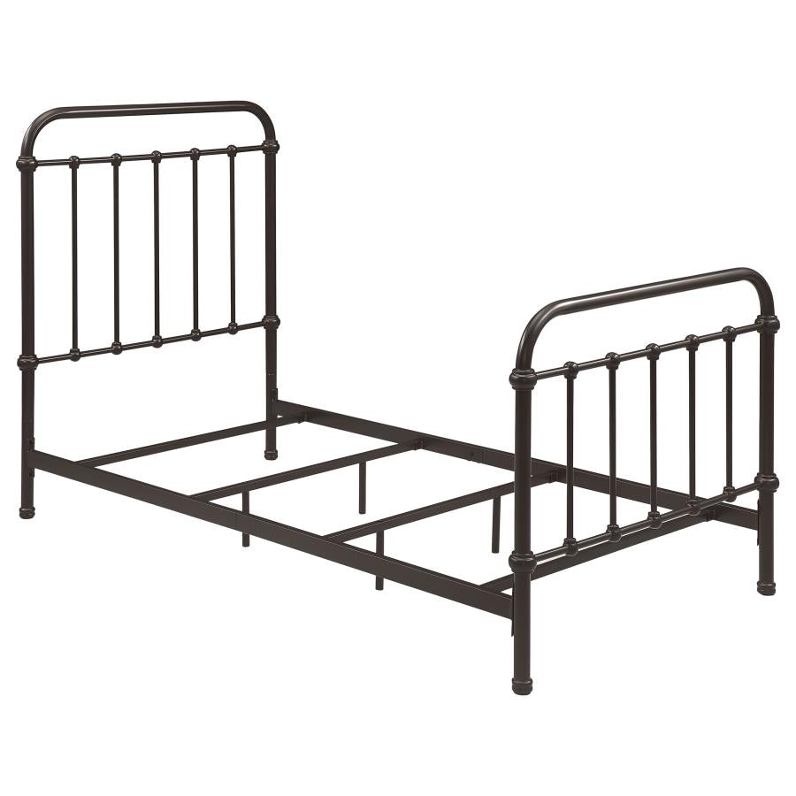 Livingston Metal Twin Open Frame Bed Dark Bronze - 300399T