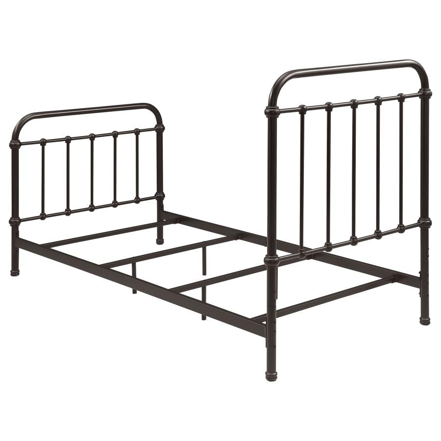 Livingston Metal Twin Open Frame Bed Dark Bronze - 300399T