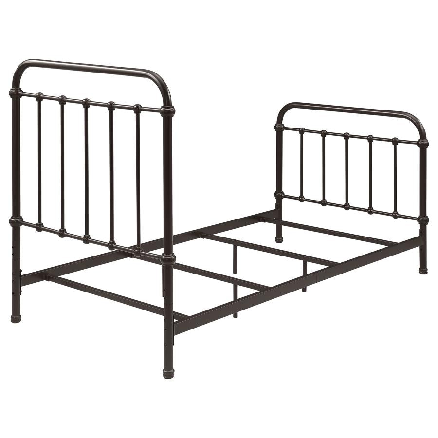 Livingston Metal Twin Open Frame Bed Dark Bronze - 300399T