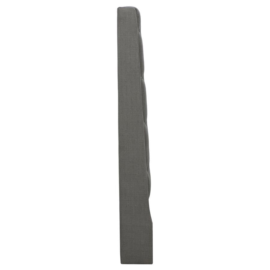 Camille Upholstered California King Panel Headboard Grey - 300621KWB1