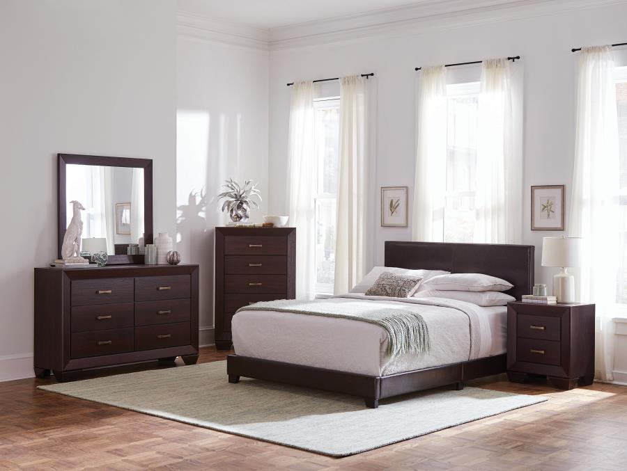 Dorian 5-piece California King Bedroom Set Dark Cocoa - 300762KW-S5