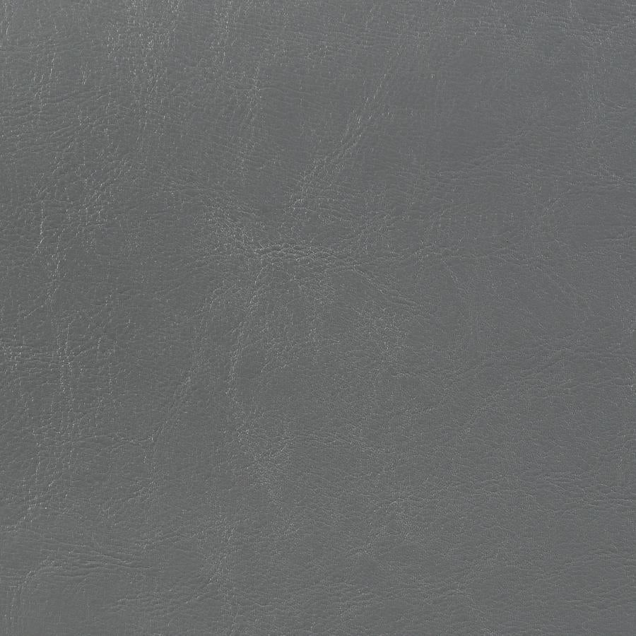 Dorian Faux Leather Upholstered Full Panel Bed Grey - 300763F