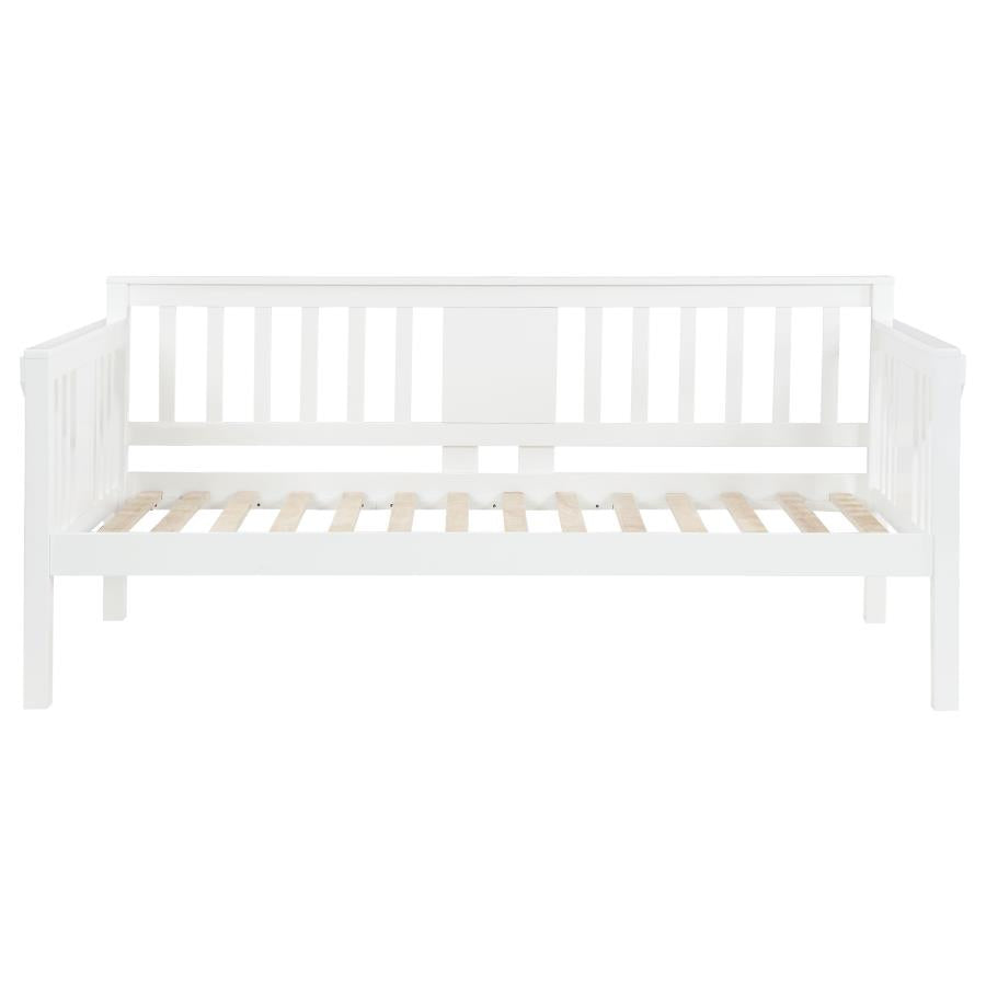 Bethany Wood Twin Daybed with Drop-down Tables White - 300837