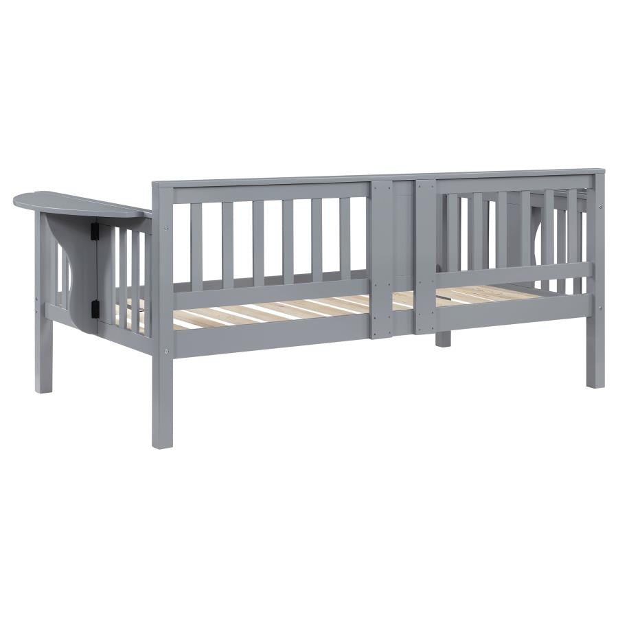 Bethany Wood Twin Daybed with Drop-down Tables Grey - 300838