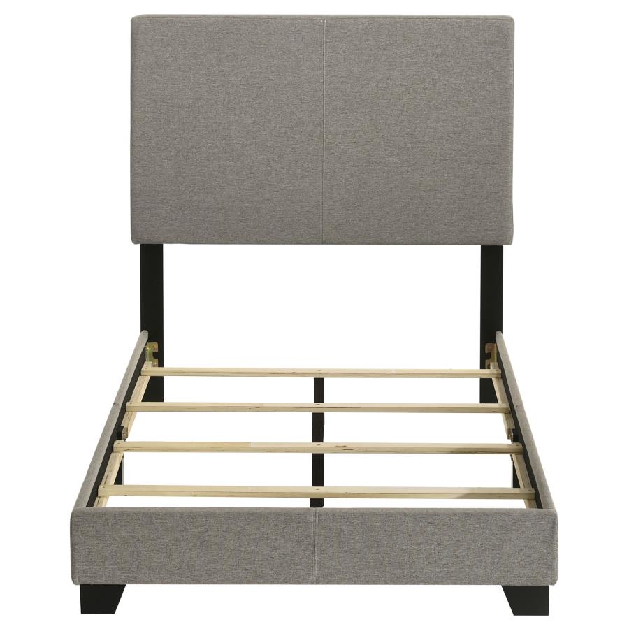 Dorian Fabric Upholstered Twin Panel Bed Taupe - 300851T