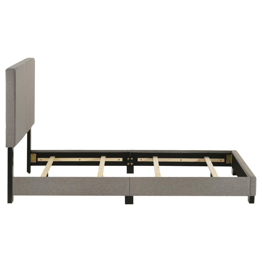 Dorian Fabric Upholstered Twin Panel Bed Taupe - 300851T