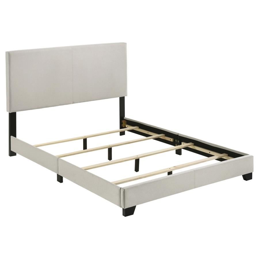 Dorian Fabric Upholstered Full Panel Bed Cream - 300852F