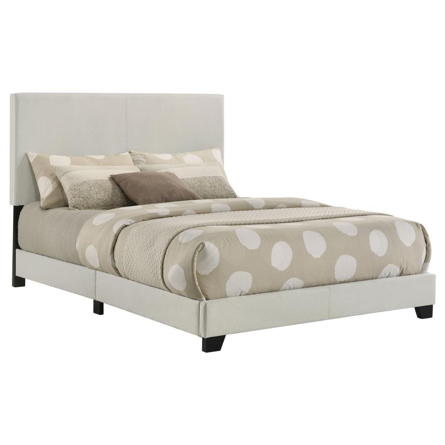 Dorian Fabric Upholstered Full Panel Bed Cream - 300852F