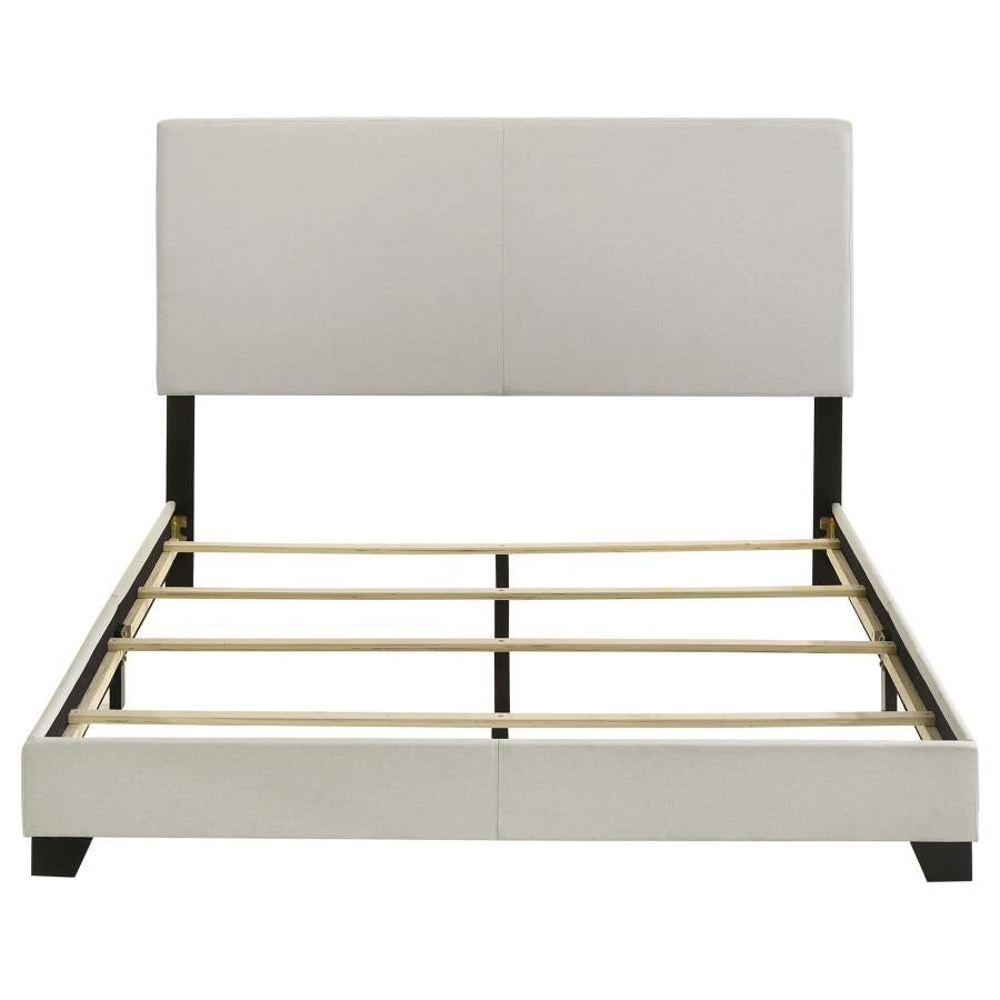 Dorian Fabric Upholstered Queen Panel Bed Cream - 300852Q