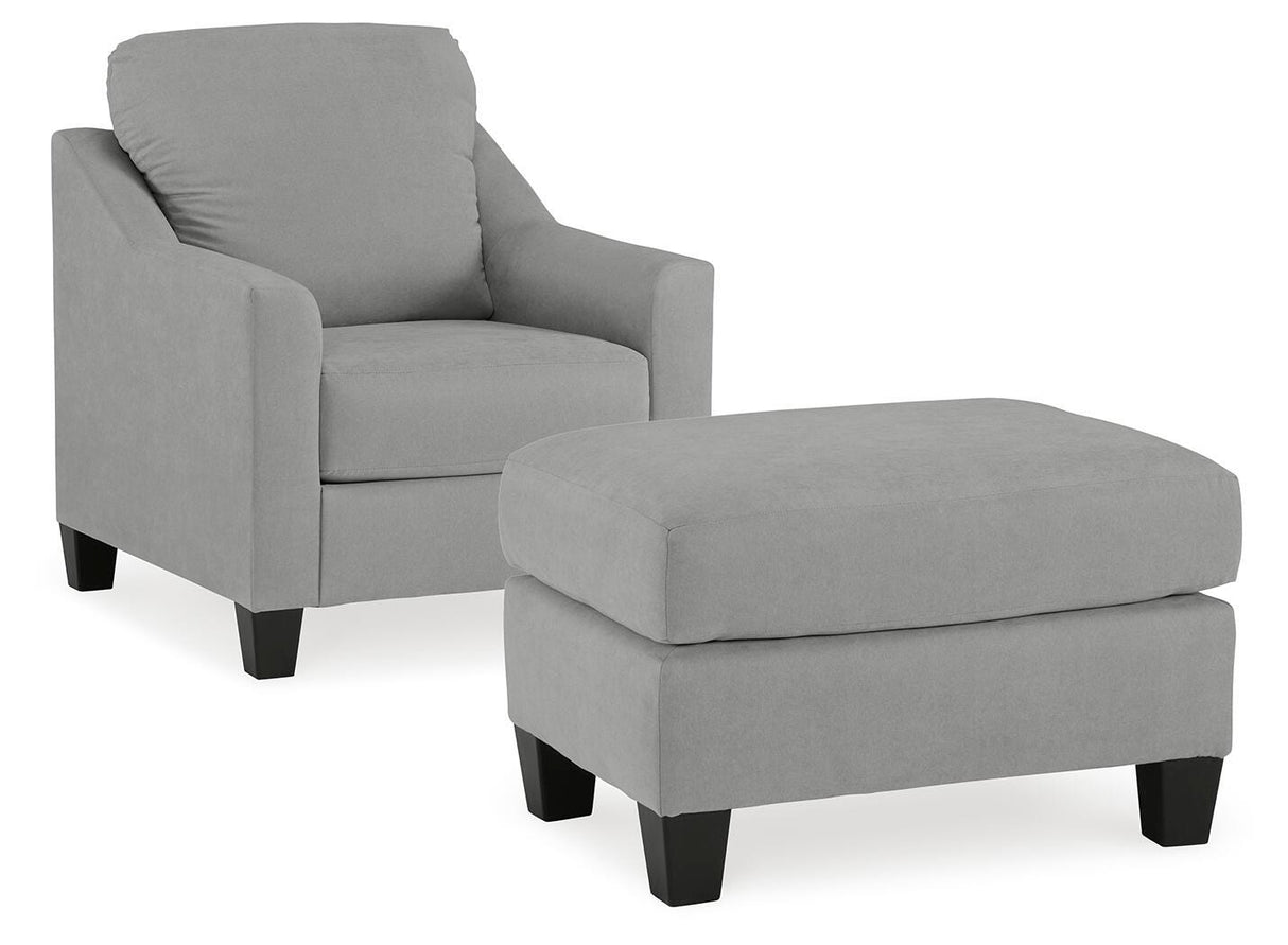 Adlai Chair and Ottoman - 30103U1
