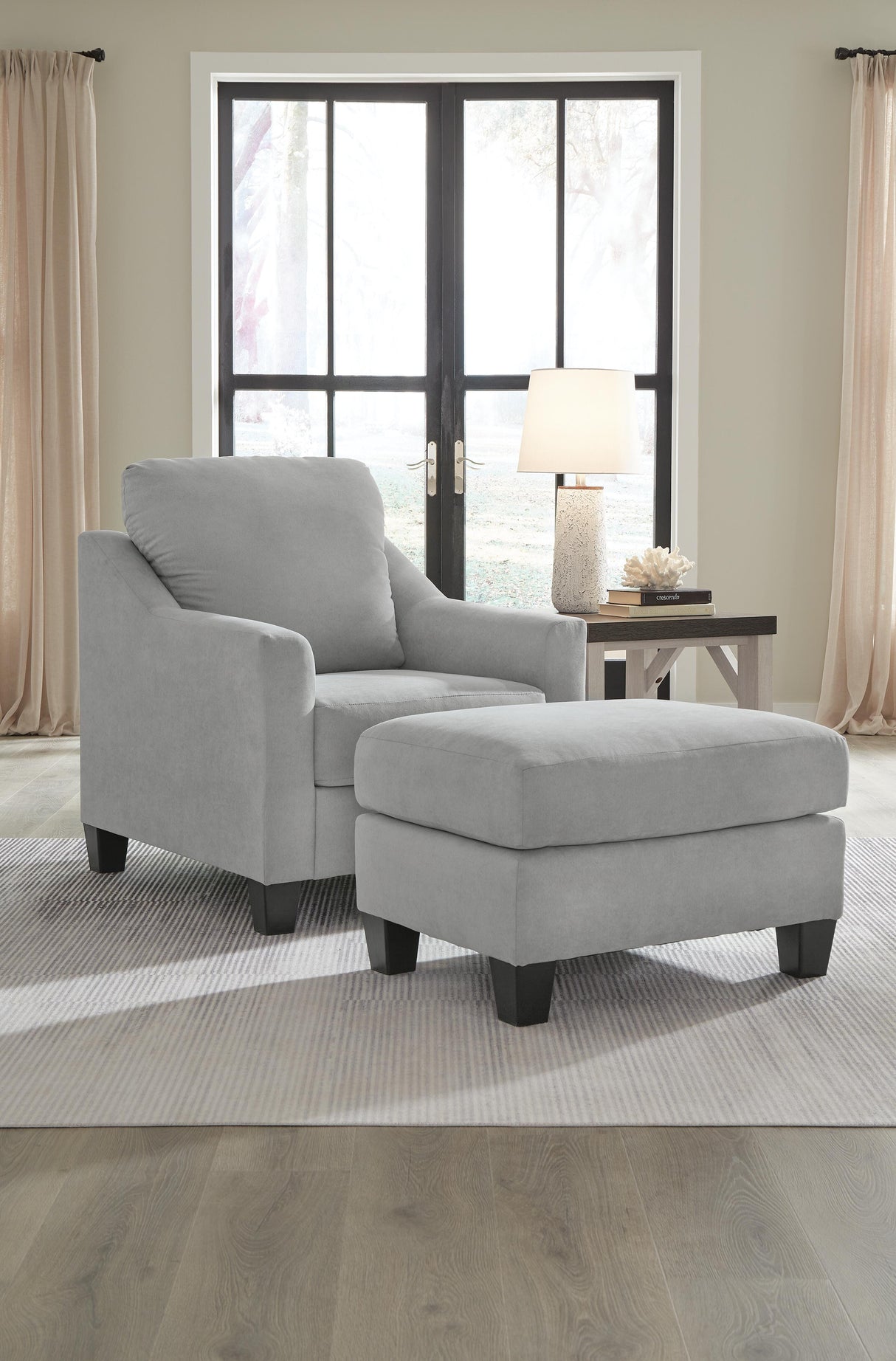 Adlai Chair and Ottoman - 30103U1