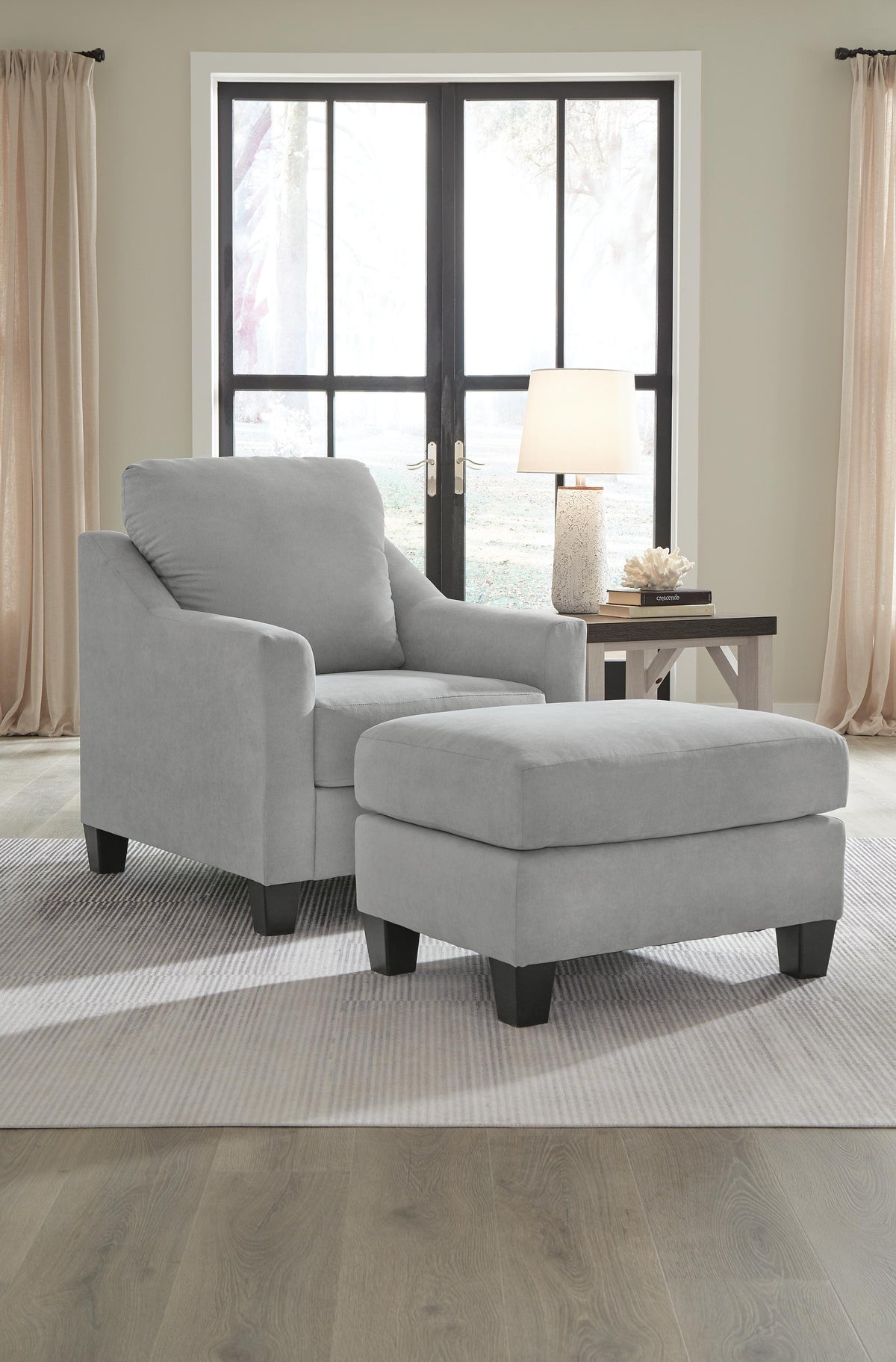 Adlai Chair and Ottoman - 30103U1