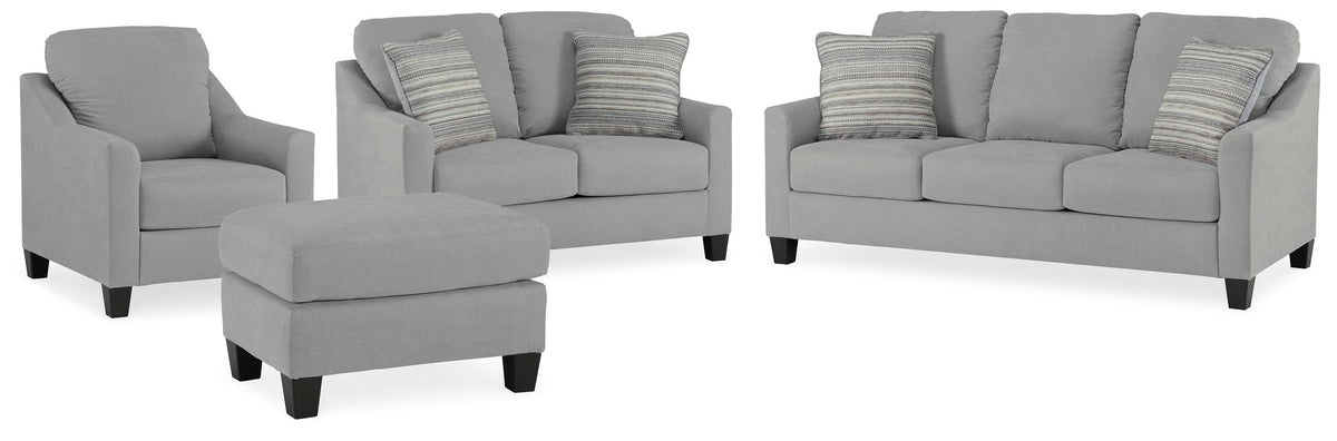 Adlai Sofa, Loveseat, Chair and Ottoman - 30103U3