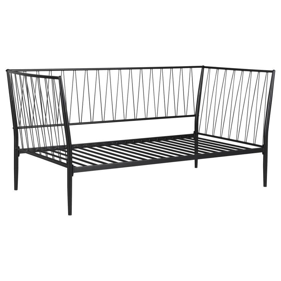 Richland Metal Twin Daybed Bed Frame Matte Black - 301057