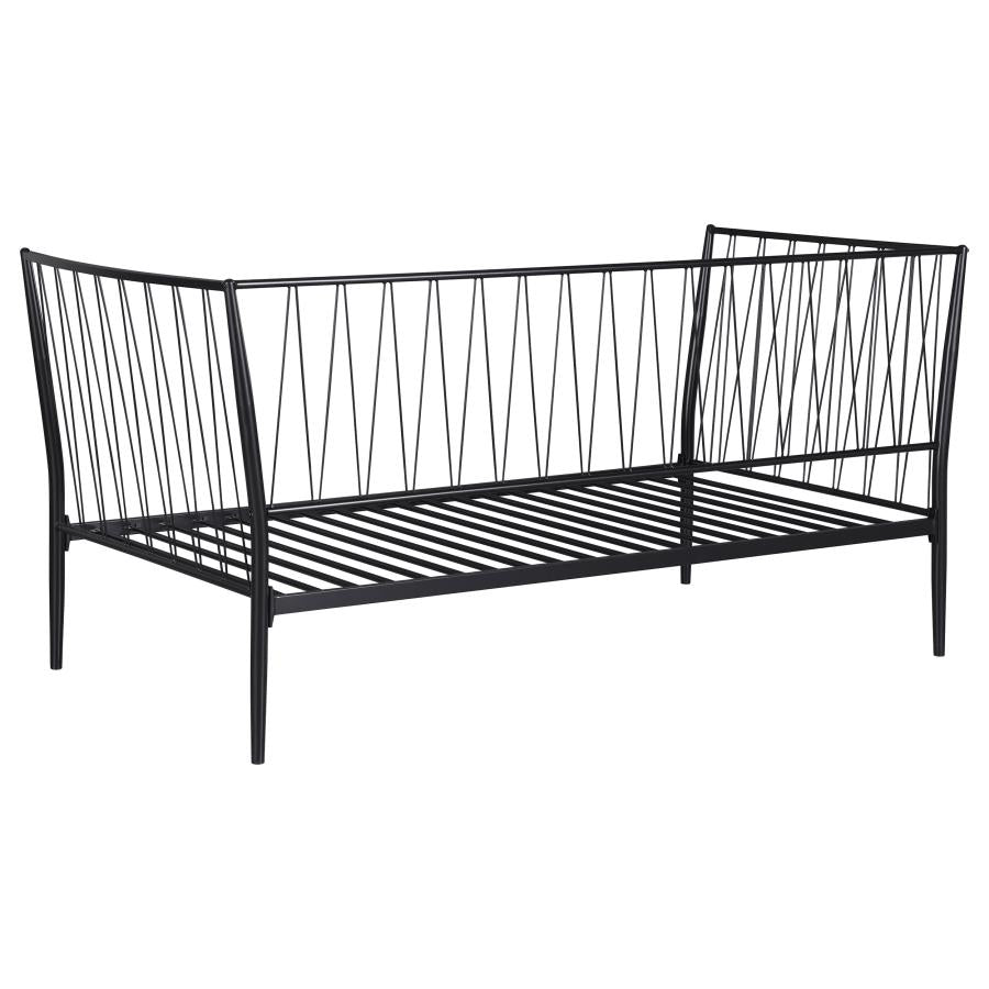 Richland Metal Twin Daybed Bed Frame Matte Black - 301057