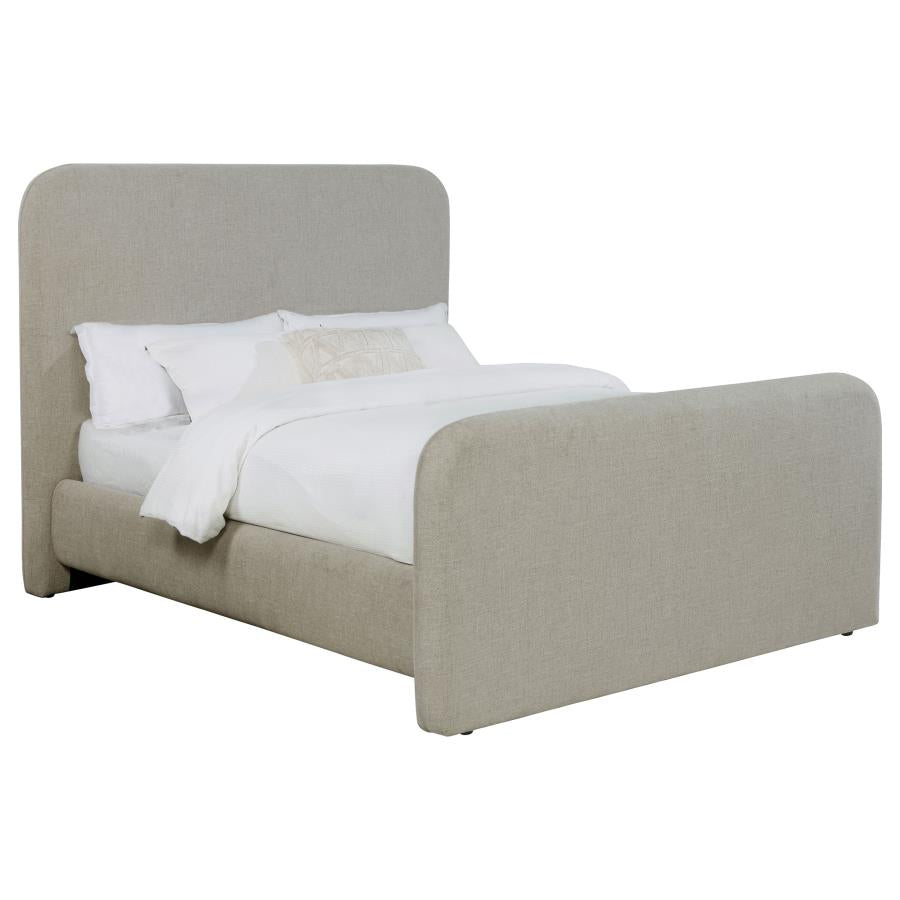 Wren Upholstered Queen Panel Bed Grey - 302052Q