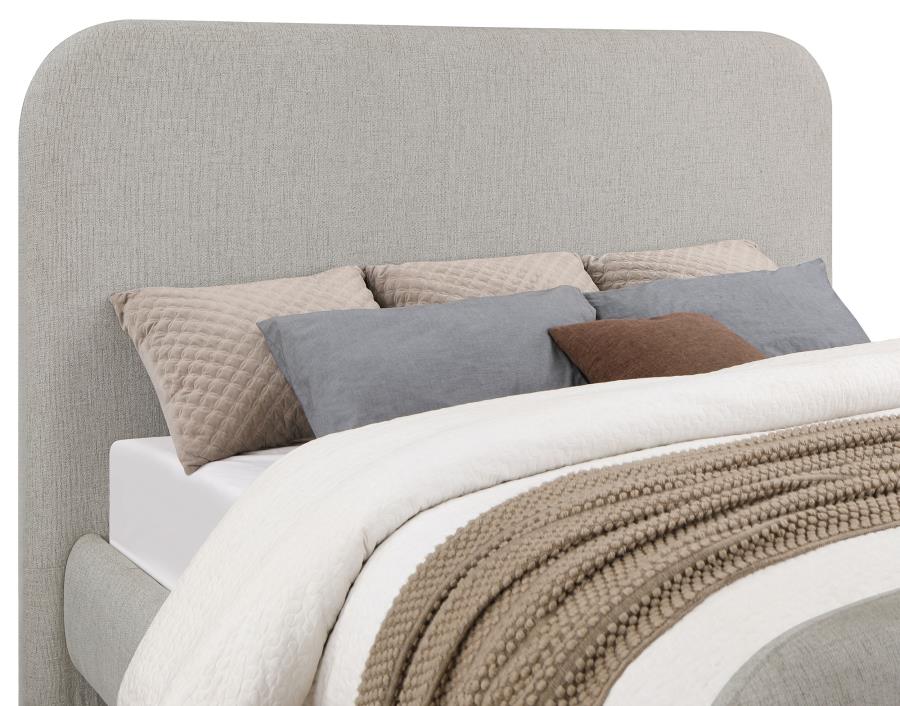 Wren Upholstered Queen Panel Bed Grey - 302052Q
