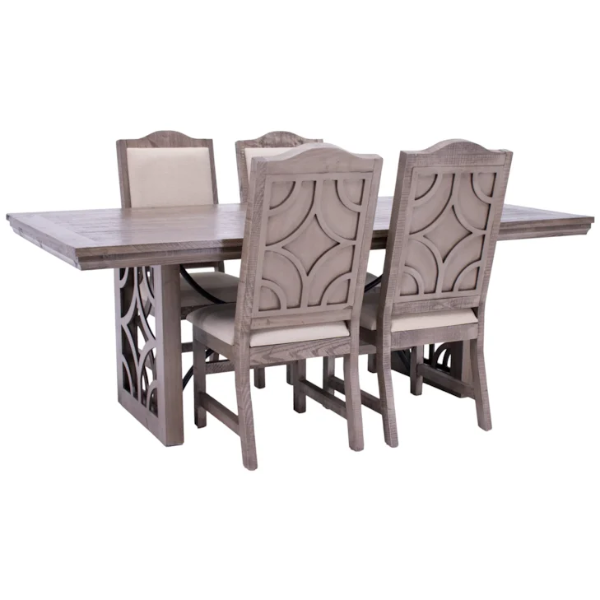 Westgate Dining Table & 4 Chairs - WGDTGR+WGDCGRx4