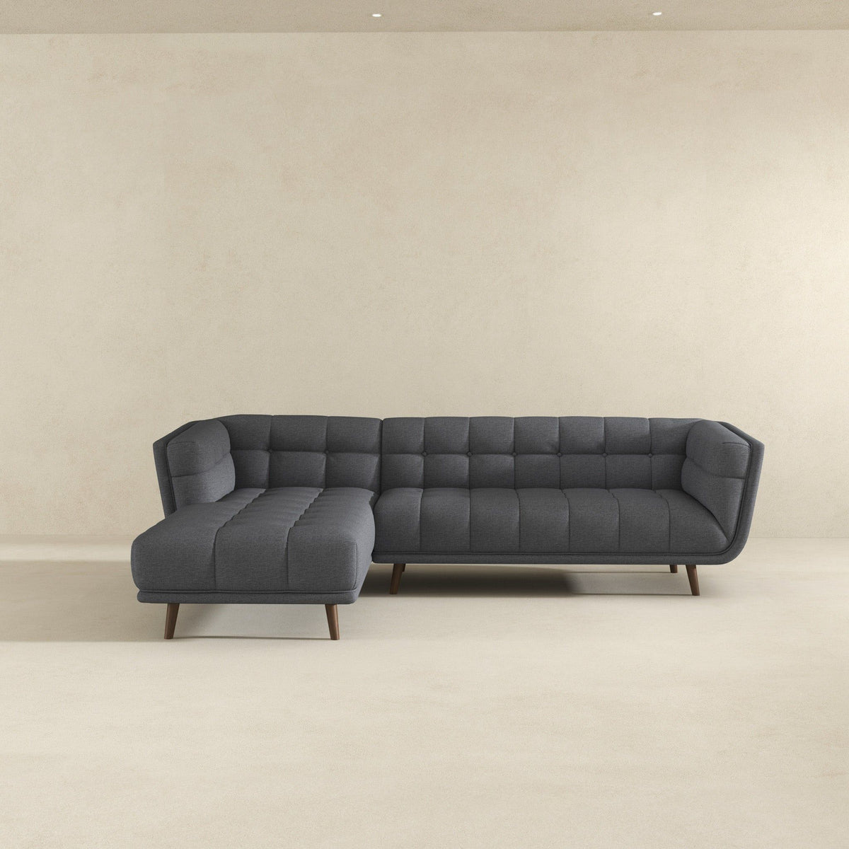 Addison - L Shape Sectional Sofa Tufted