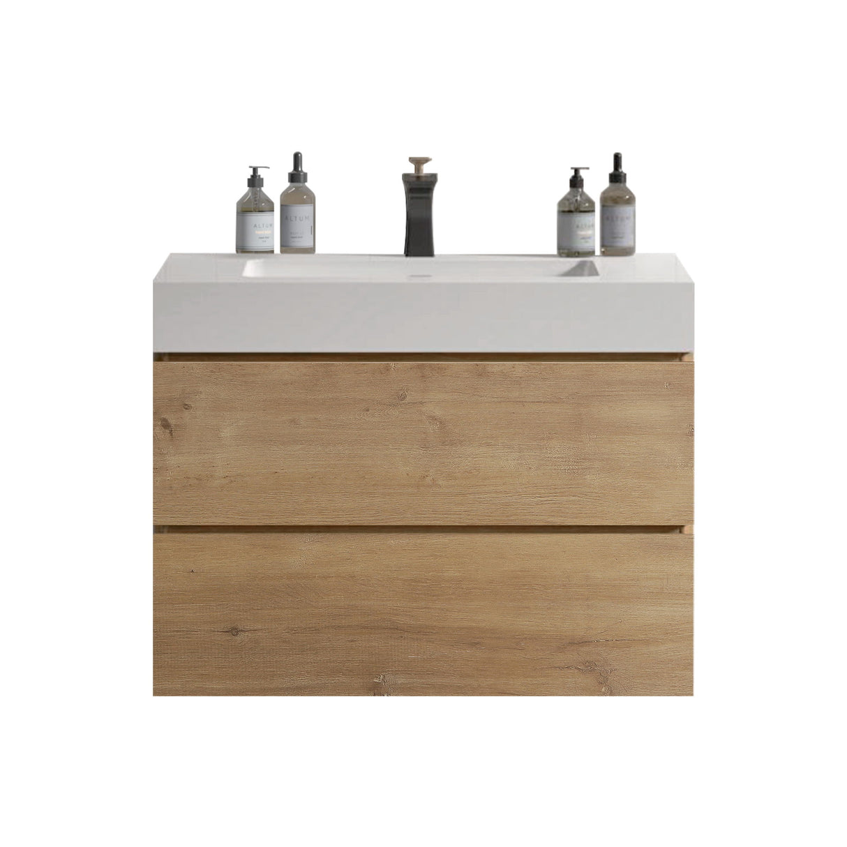 Alice - Bathroom Vanity With Sink, Large Storage, Wall Mounted, Floating