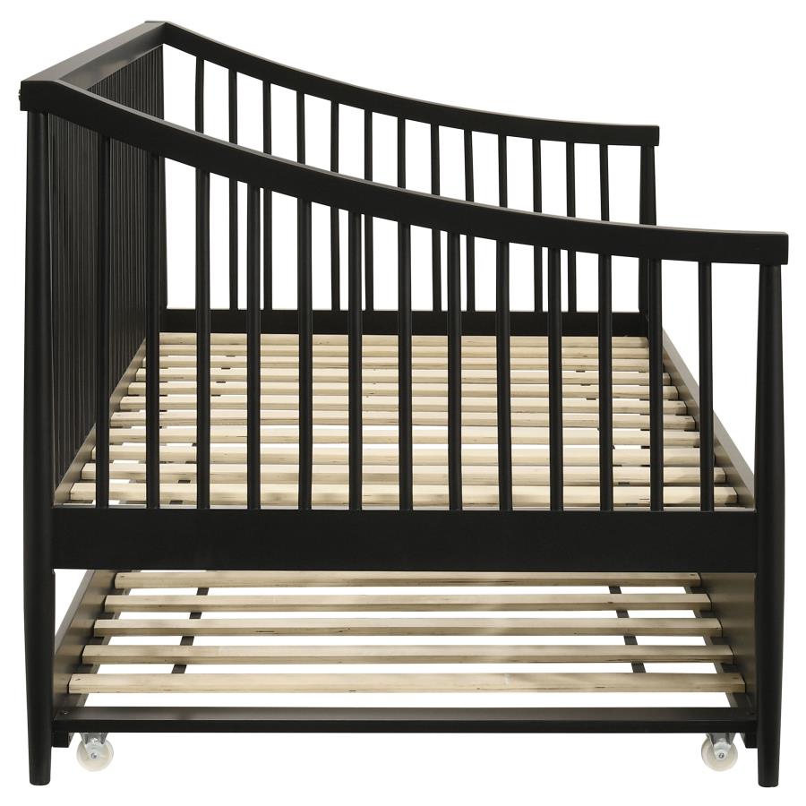 Delgado Windsor Twin Wood Daybed with Trundle Black - 310027
