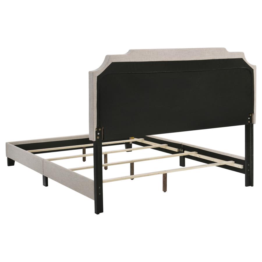 Tamarac Upholstered Full Panel Bed Beige - 310061F