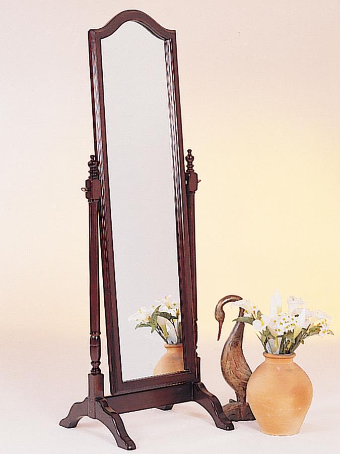 Cabot Wood Adjustable Full Length Cheval Mirror Merlot - 3103