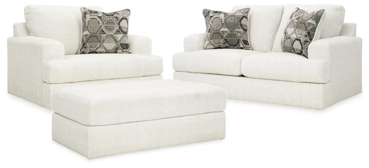 Karinne Loveseat, Oversized Chair and Accent Ottoman - 31403U5