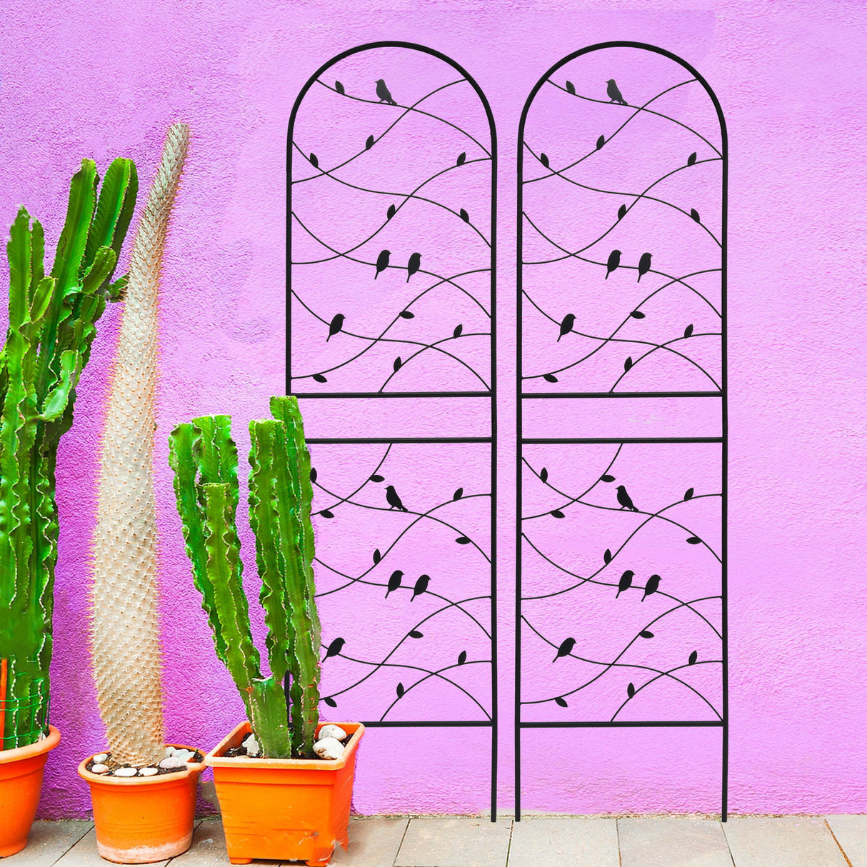 Garden Rustproof Trellis For Climbing Plants