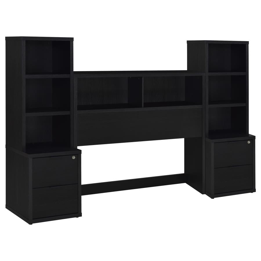 Westpark 3-piece Full Bedroom Set Bookcase Headboard Black - 315851F-SET