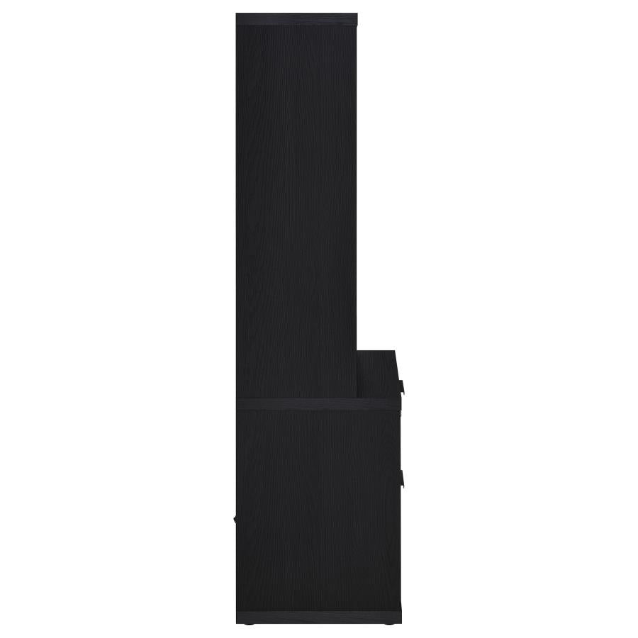 Westpark 3-piece Full Bedroom Set Bookcase Headboard Black - 315851F-SET