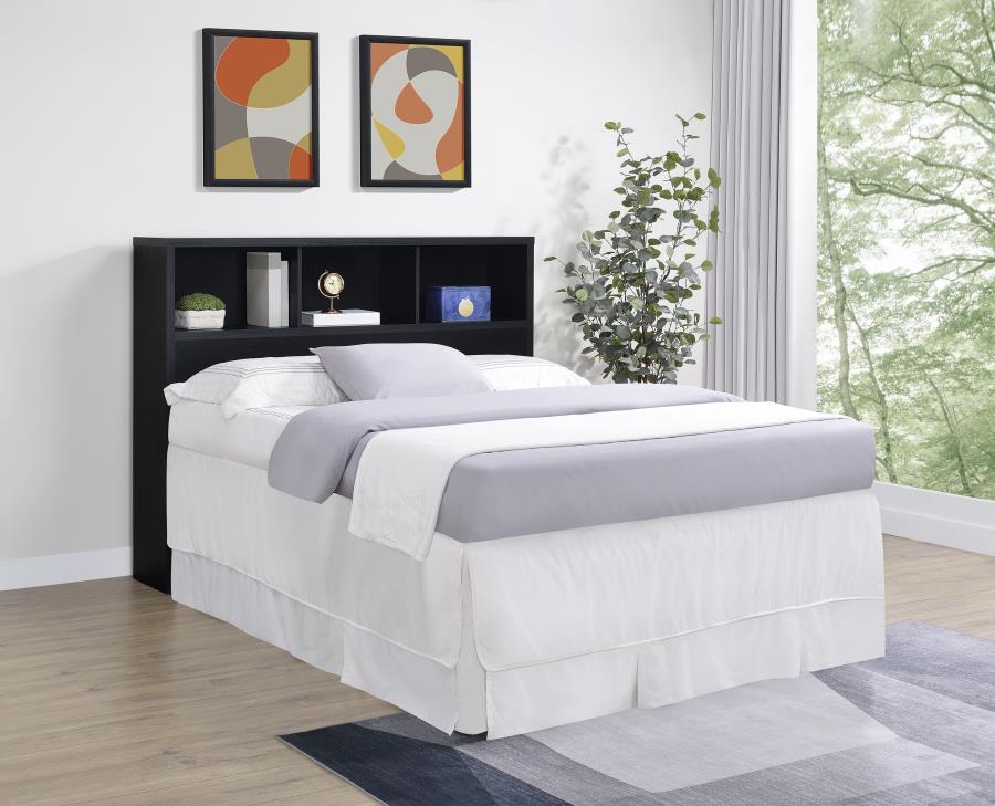 Westpark 49-inch Queen Bookcase Headboard Black - 315851Q
