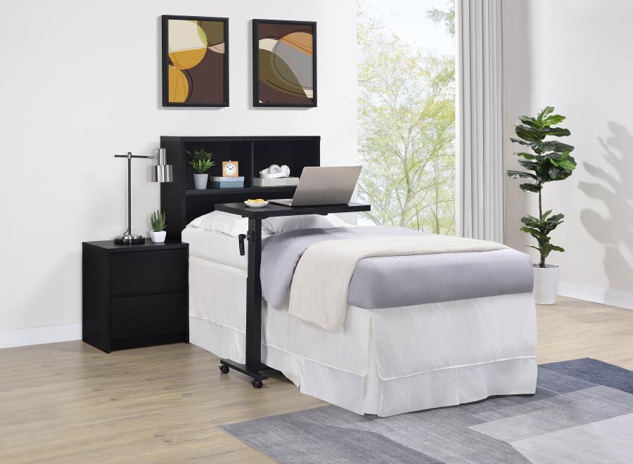 Westpark 49-inch Twin Bookcase Headboard Black - 315851T
