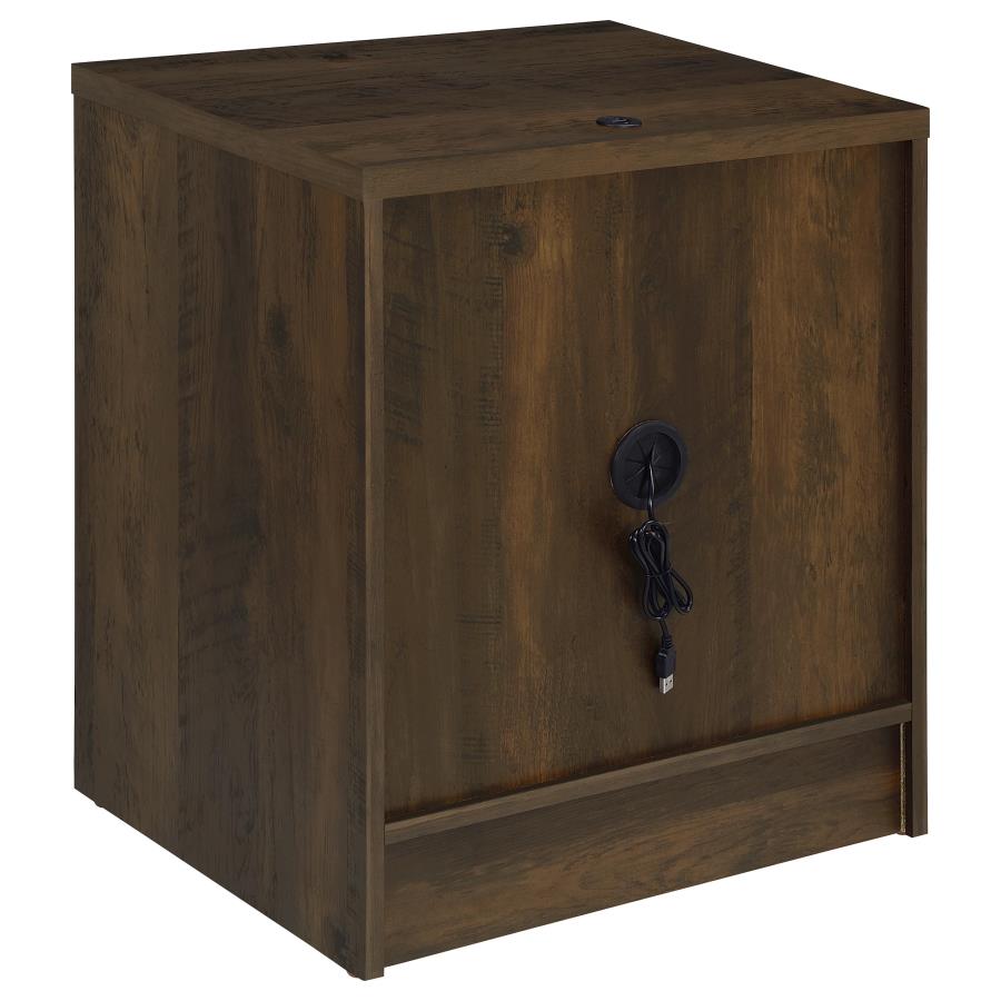Westpark 2-drawer Nightstand LED Lights and USB Dark Pine - 315882